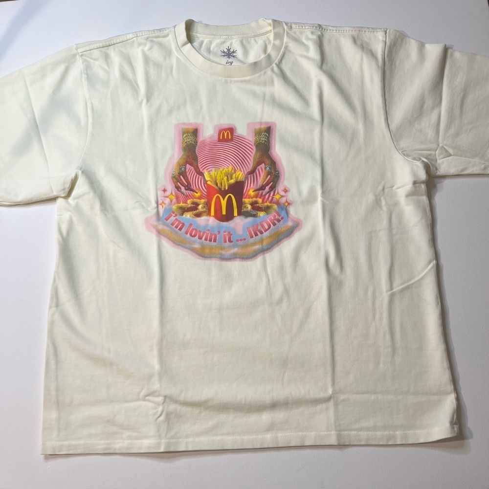 UNRELEASED Saweetie x McDonald’s ICY HAND FRY TEE Size Oversized Large🔥🔥 (E1)